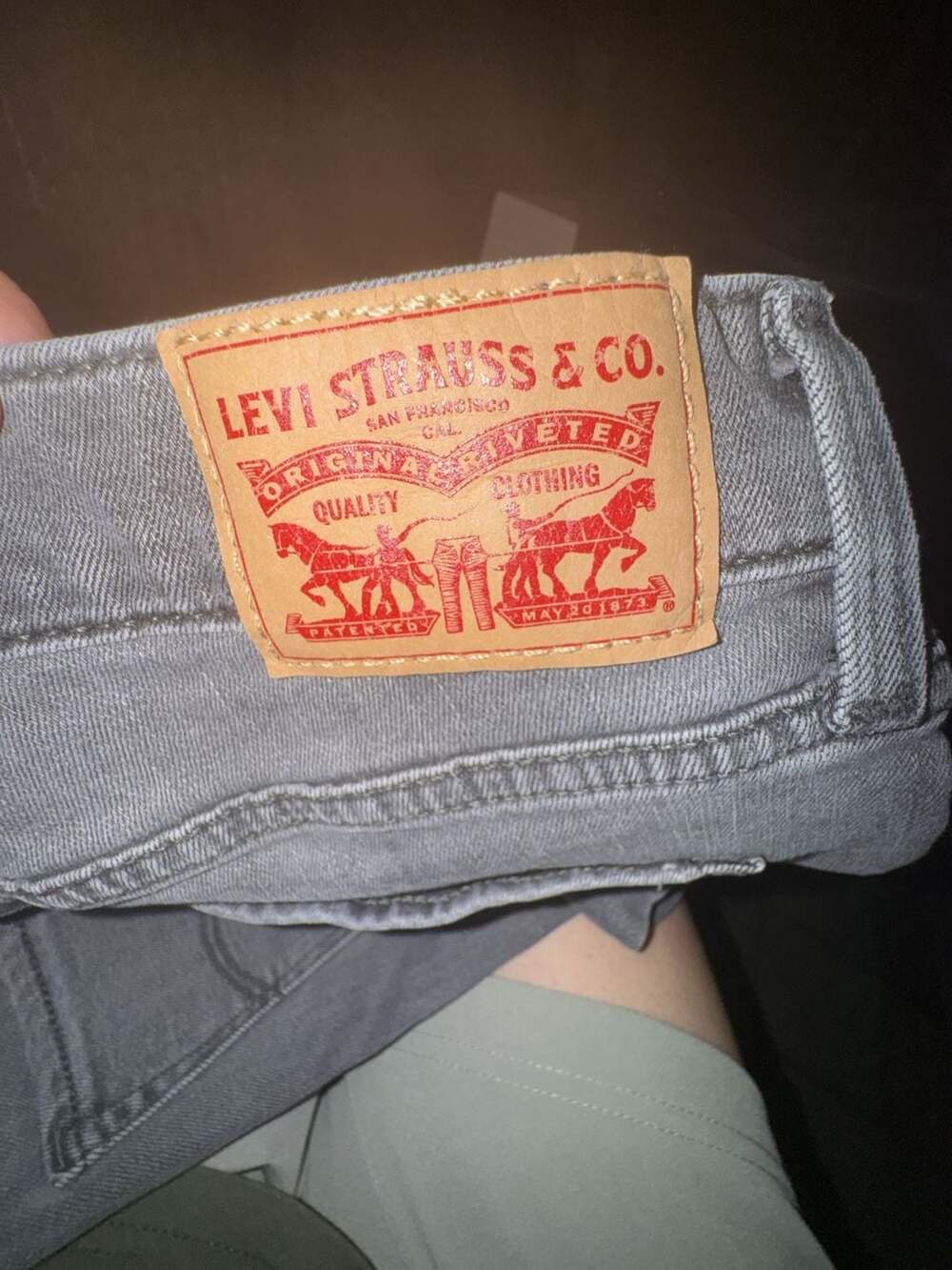 Levi's 311 Shaping Skinny Gray Denim Jeans Size 30